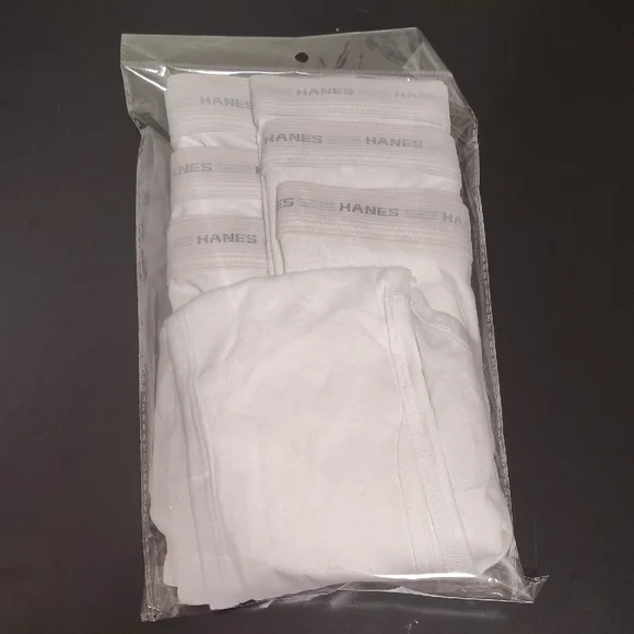 Hanes Vintage Men's Classic White Briefs Sz 38 3 Lot. - Picture 2 of 6